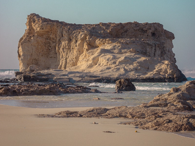 Turquoise Mediterranean water at a Marsa Matruh beach with calm shallow lagoon